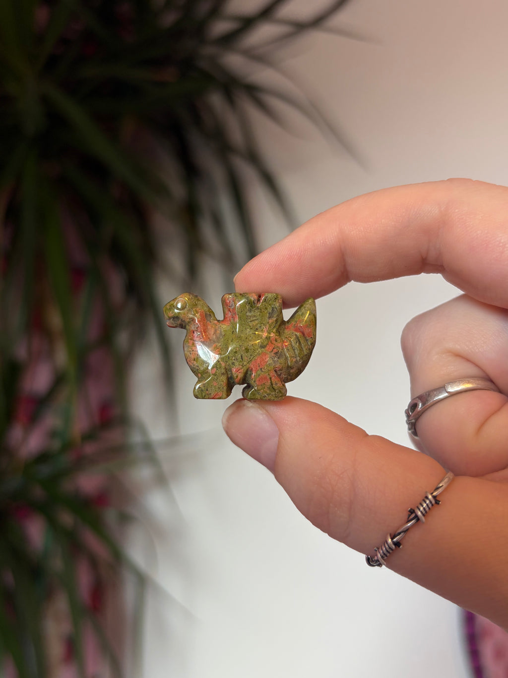 Mini Unakite Stegosaurus