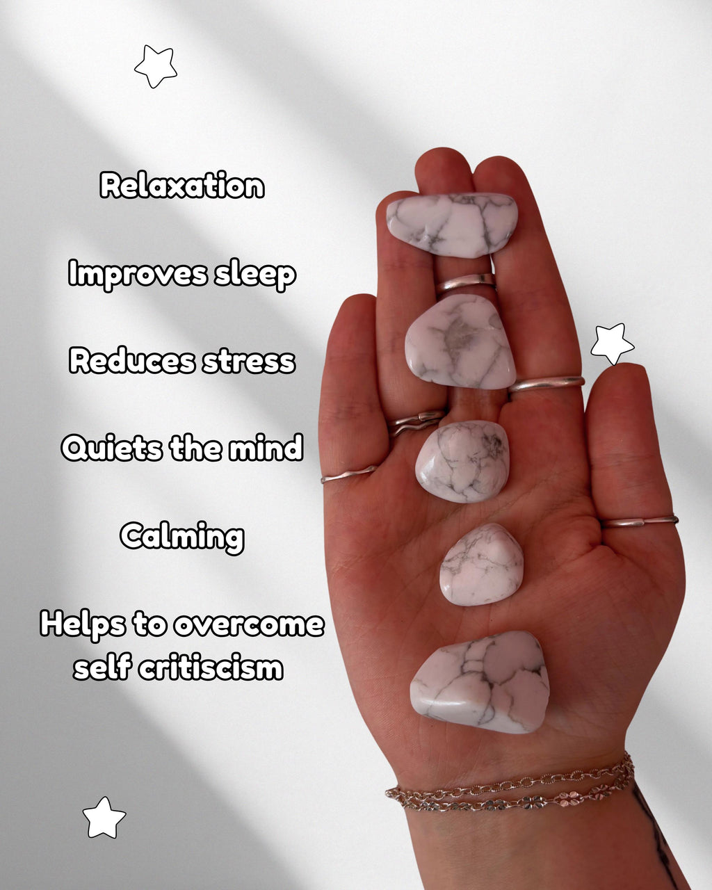 Howlite Tumblestone