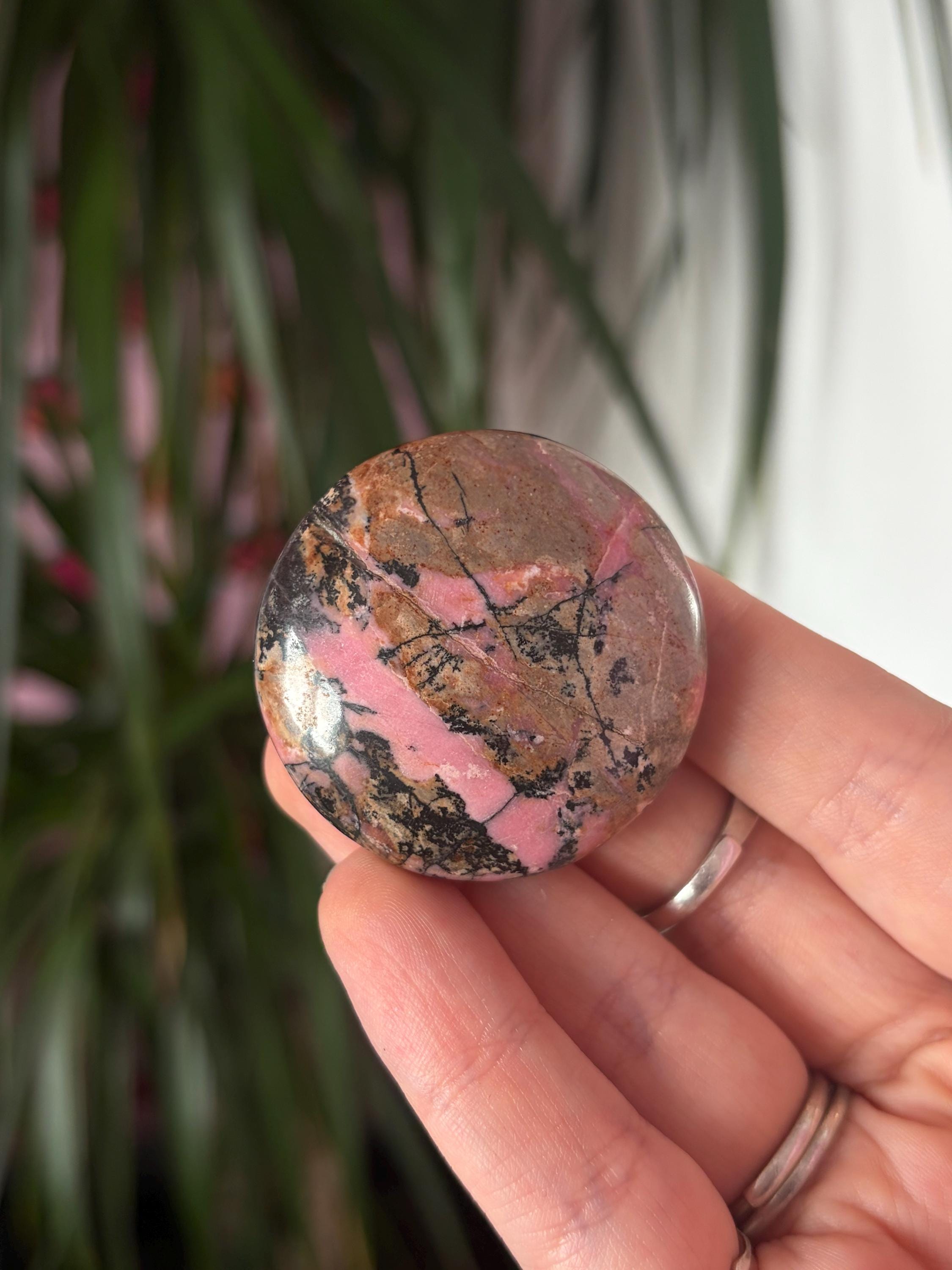 Rhodonite Button Palmstones - Pick Your Own