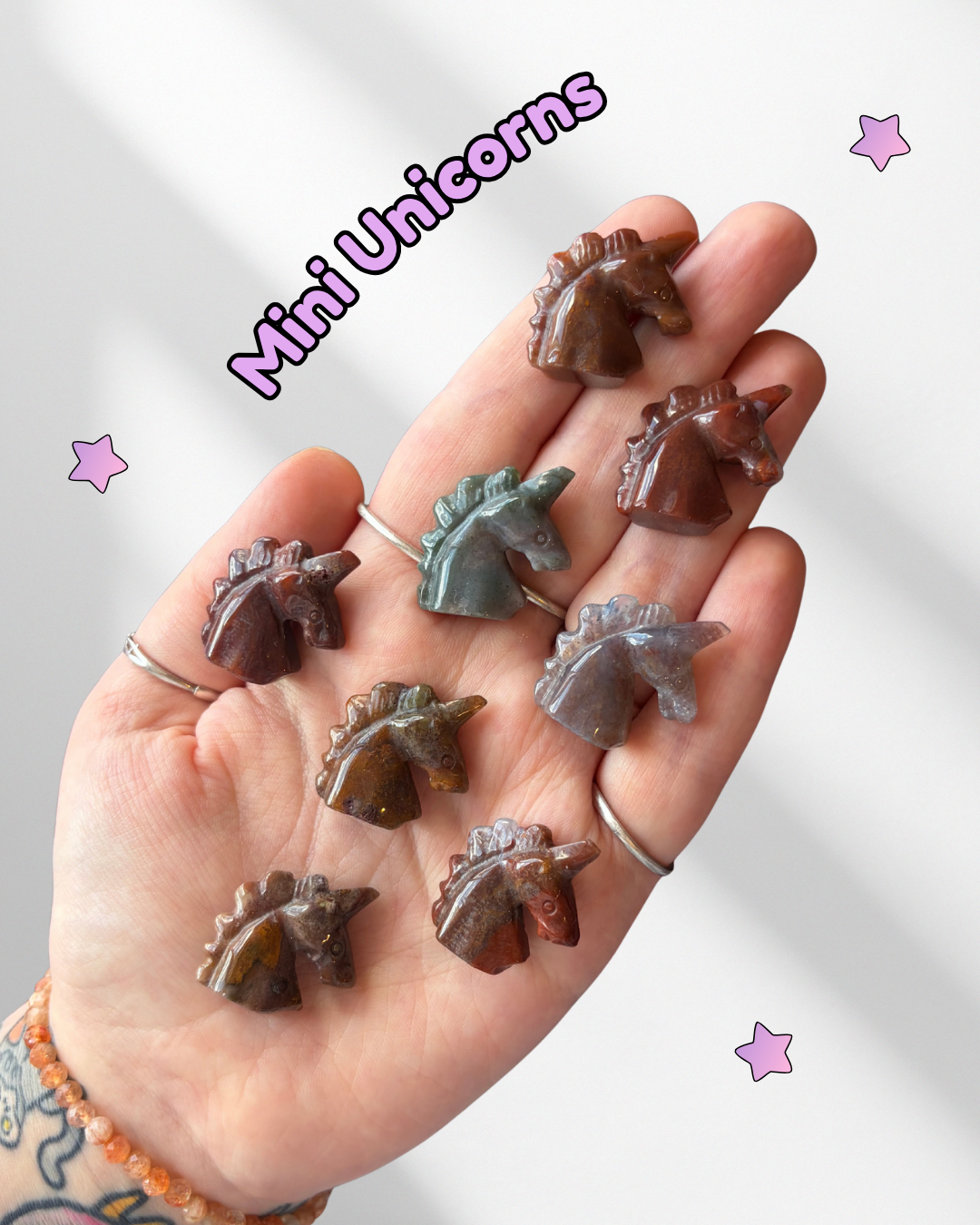 Mini Sea Jasper Unicorns