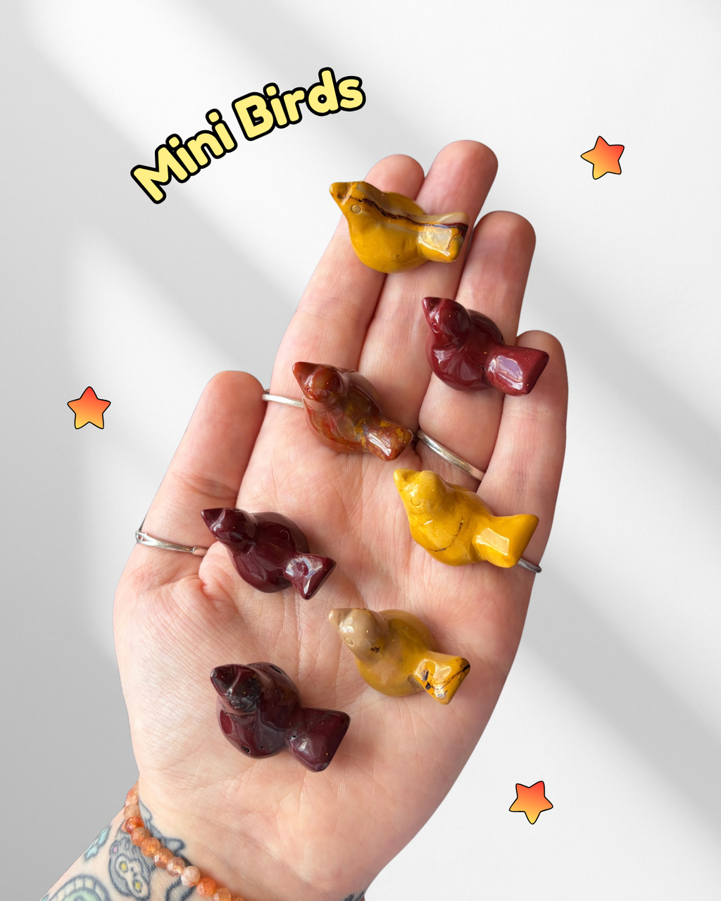 Mini Mookaite Birds