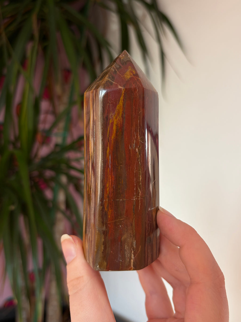 Chunky fossil wood tower