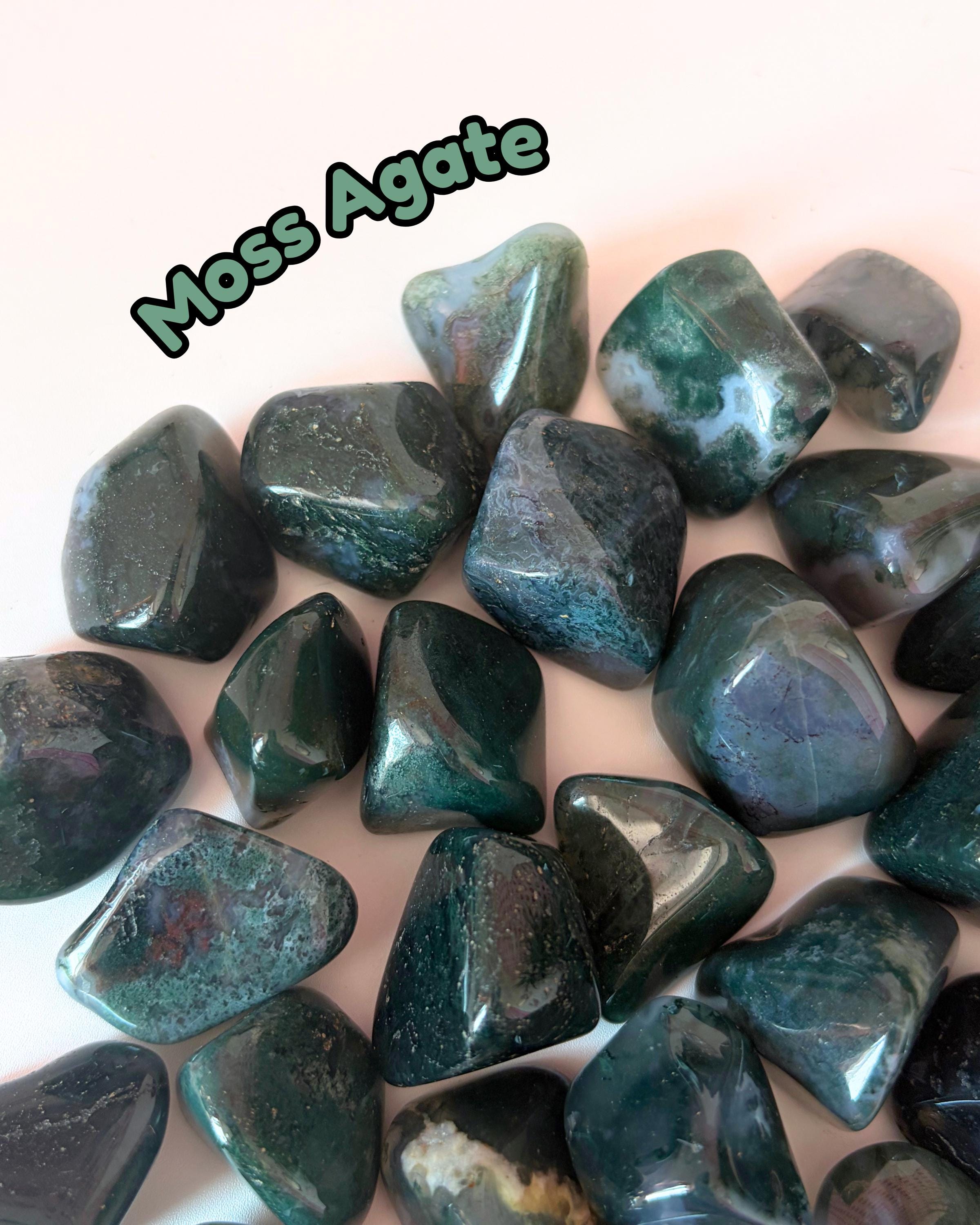 Moss Agate Tumblestone