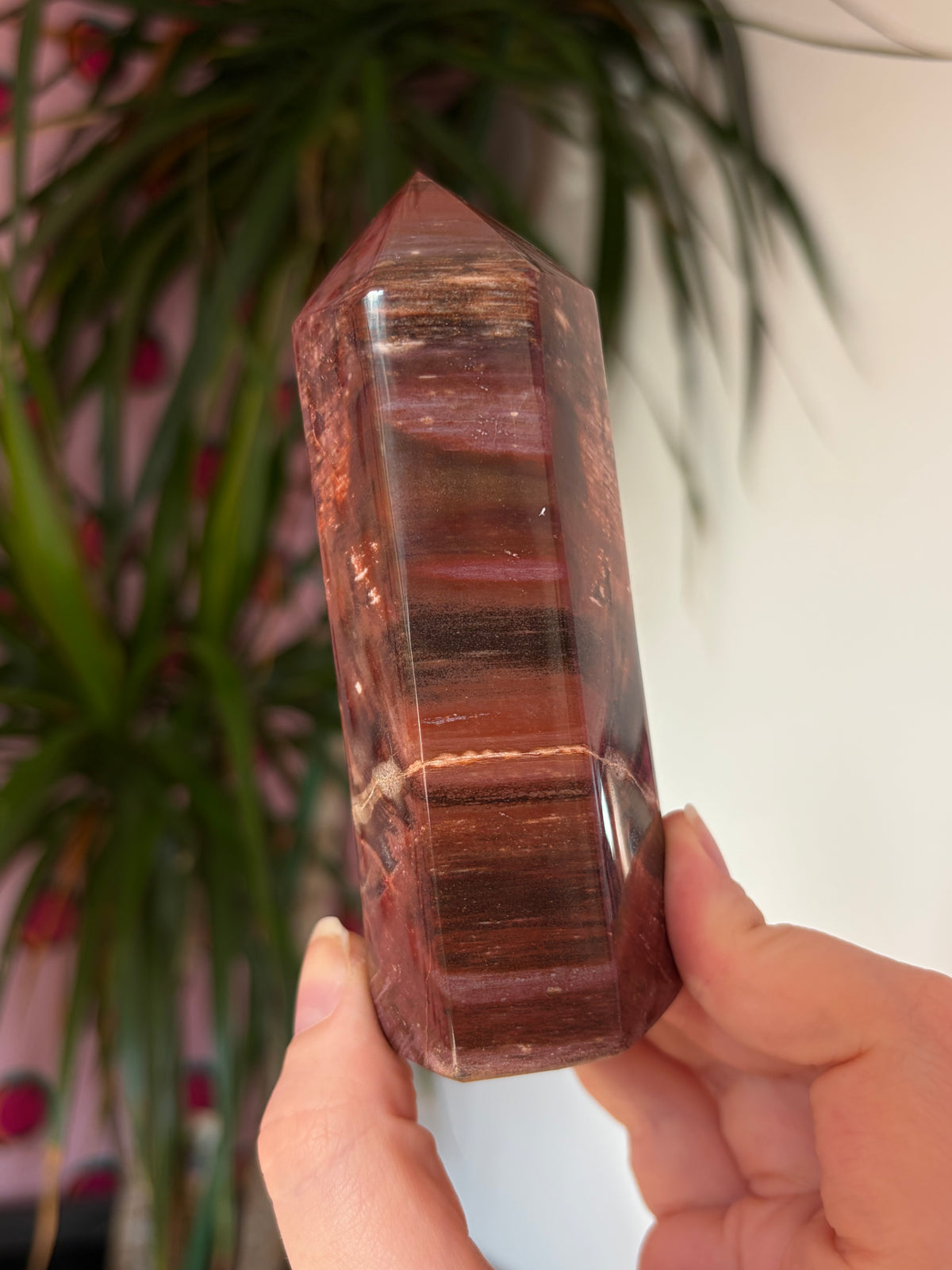 Chunky fossil wood tower