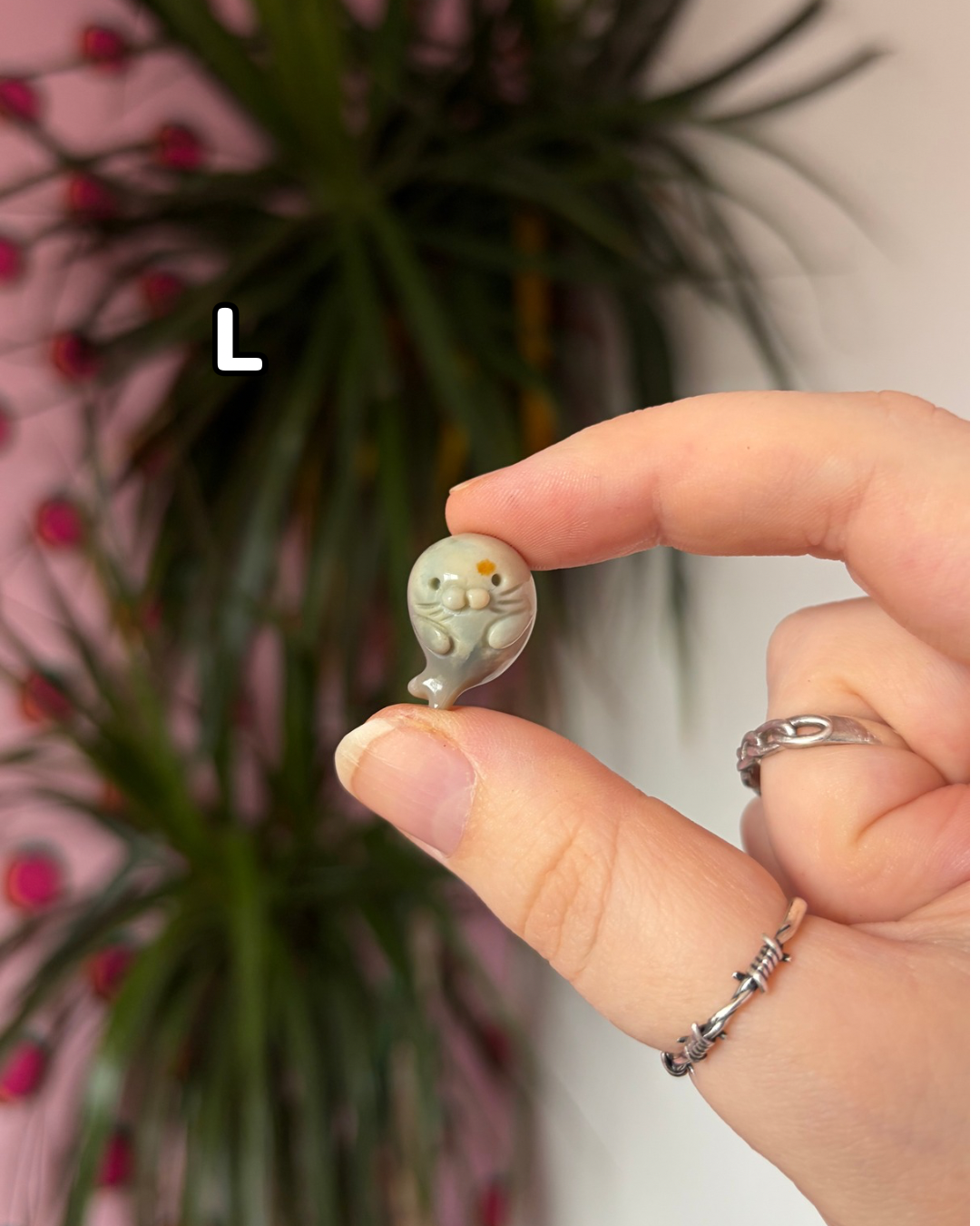 Tiny Alashan Agate Seals
