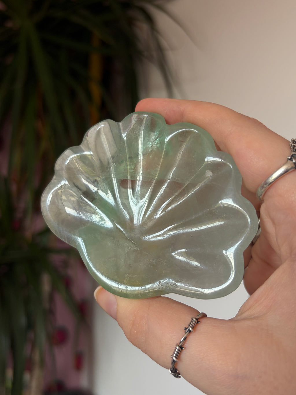 Fluorite Sea Shell Bowl/Trinket Dish
