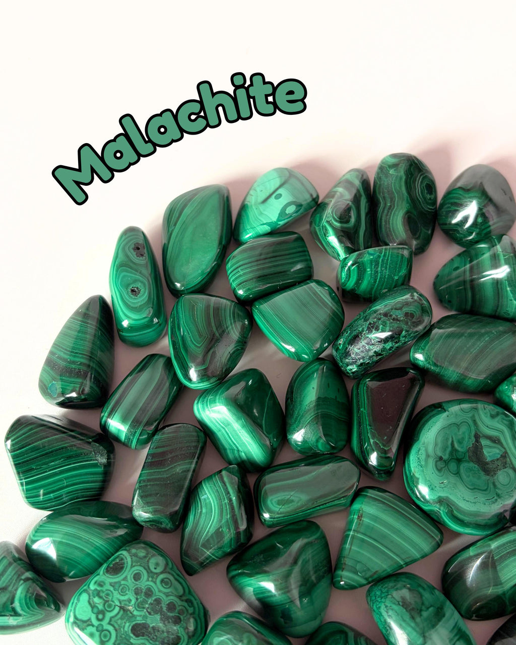 Malachite Crystal Tumblestone
