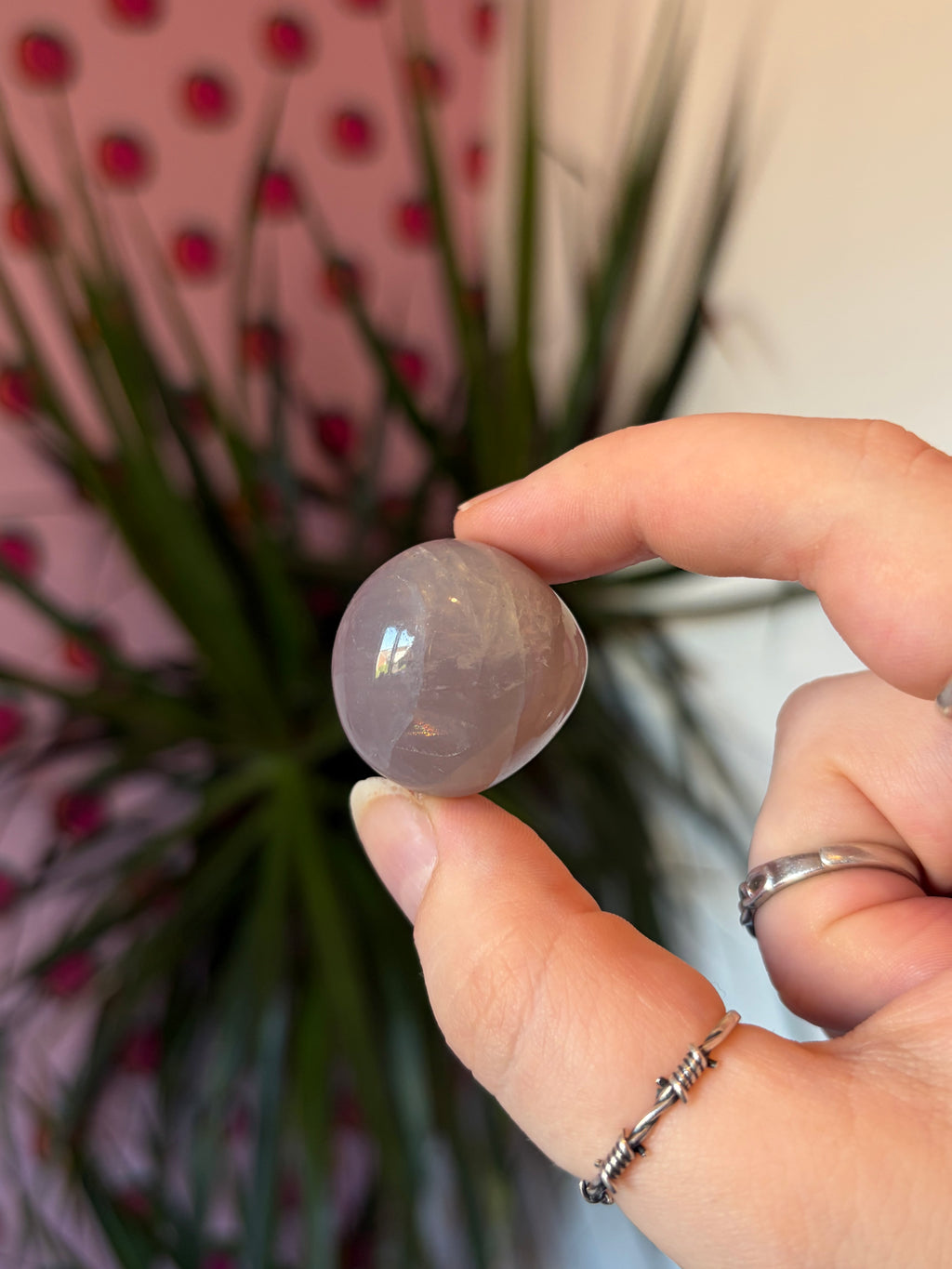 Blue Rose Quartz Tumblestone