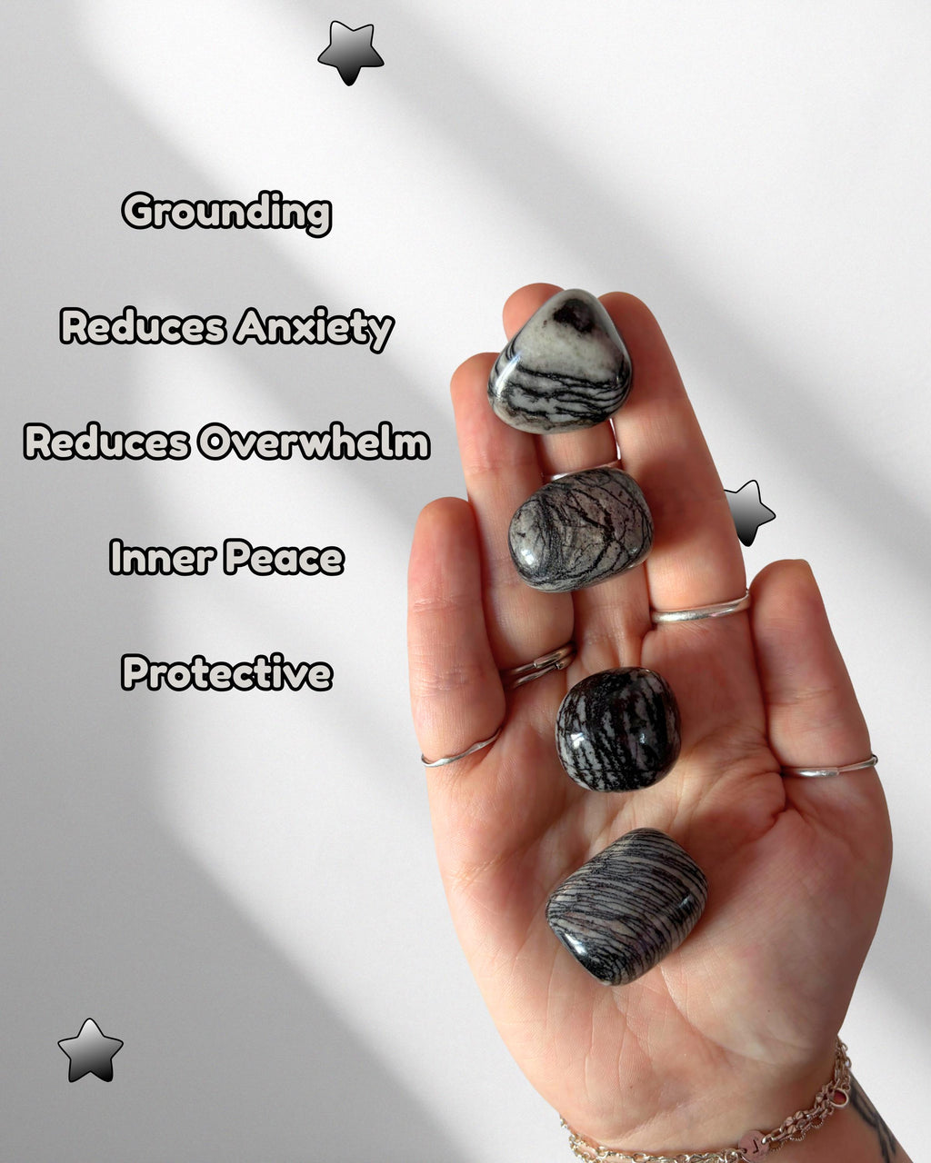 Spiderweb Jasper Tumblestone