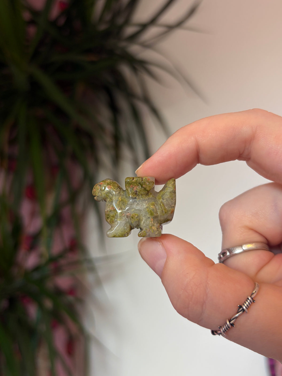 Mini Unakite Stegosaurus
