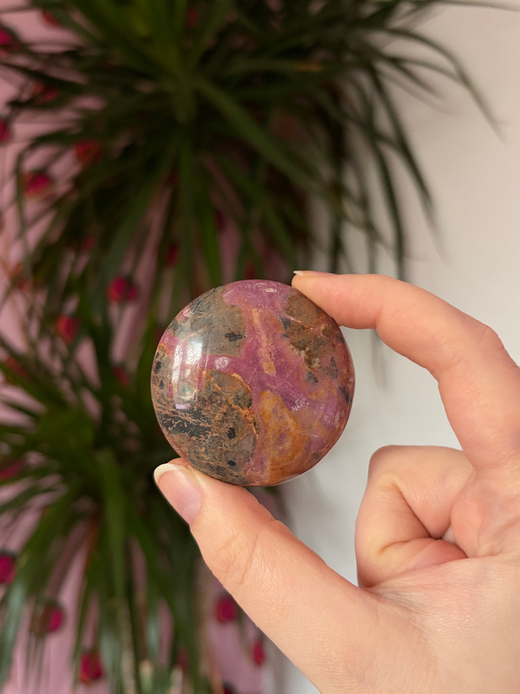 Grunge Rhodonite Palmstones