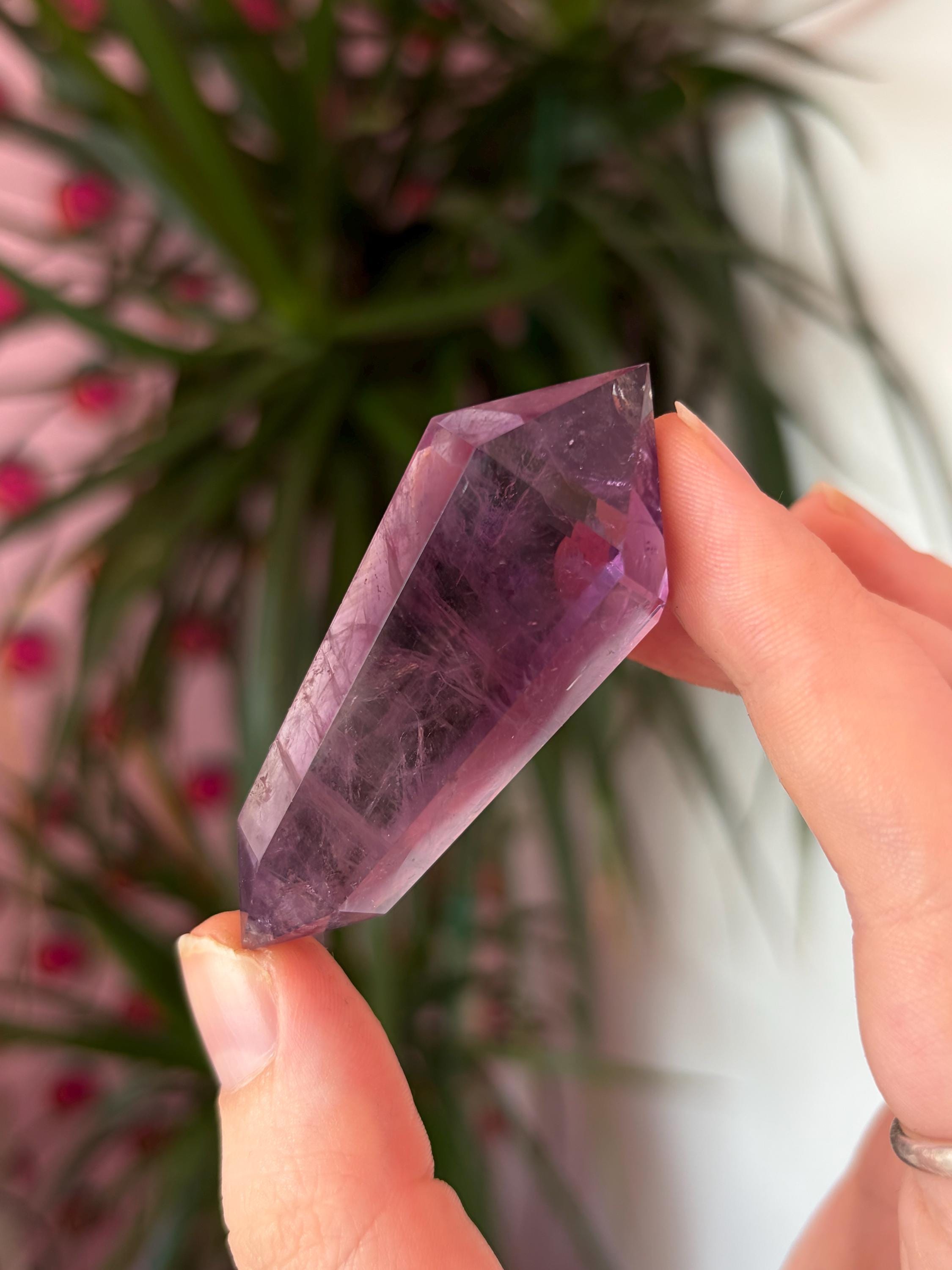Double Terminated Amethyst Point