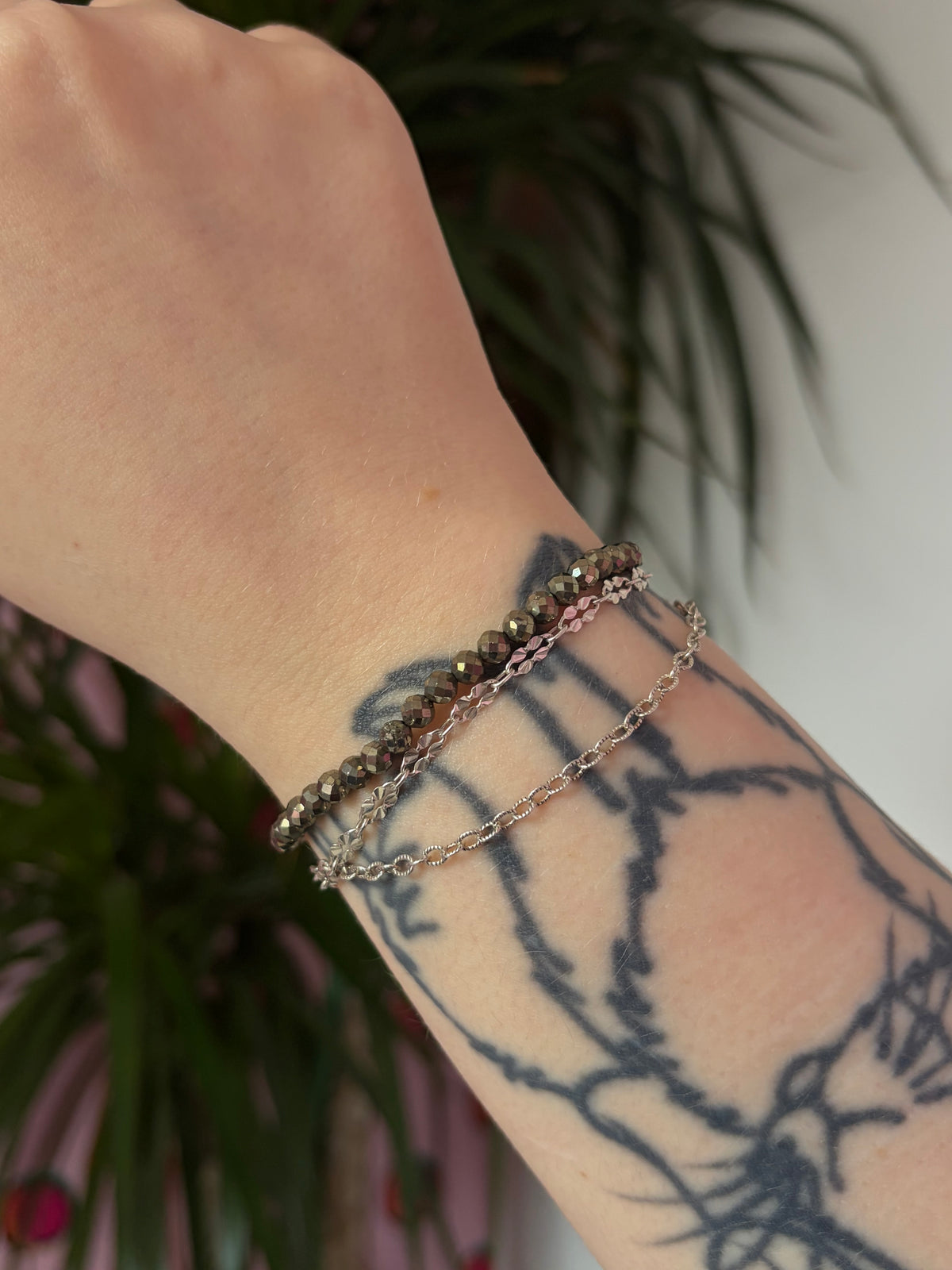 Pyrite Faceted Bracelet