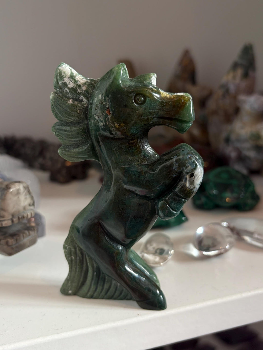 Moss Agate Horse