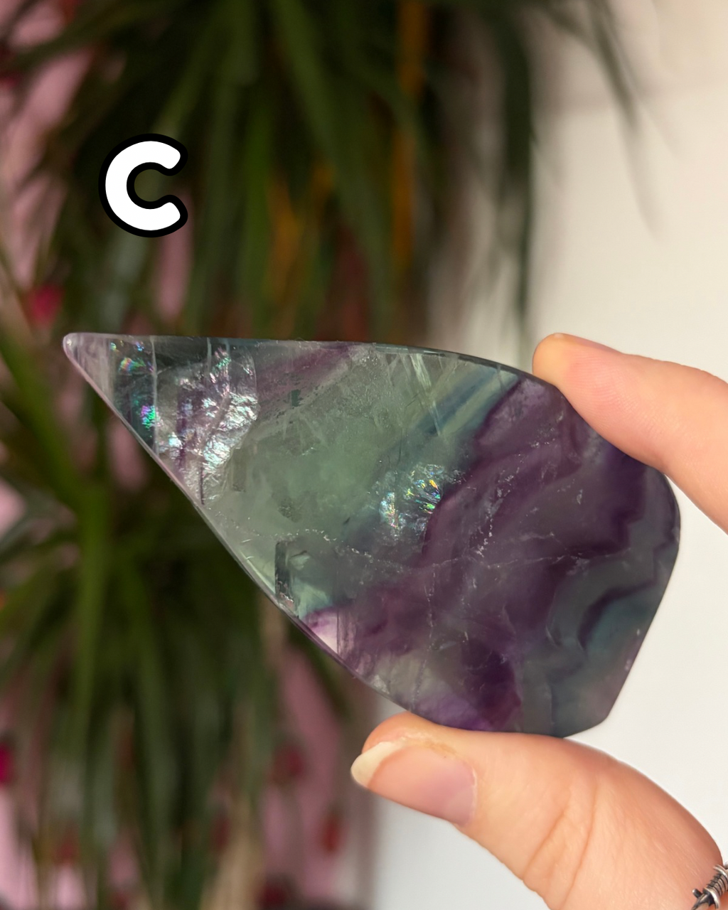 Rainbow Fluorite Arrowheads