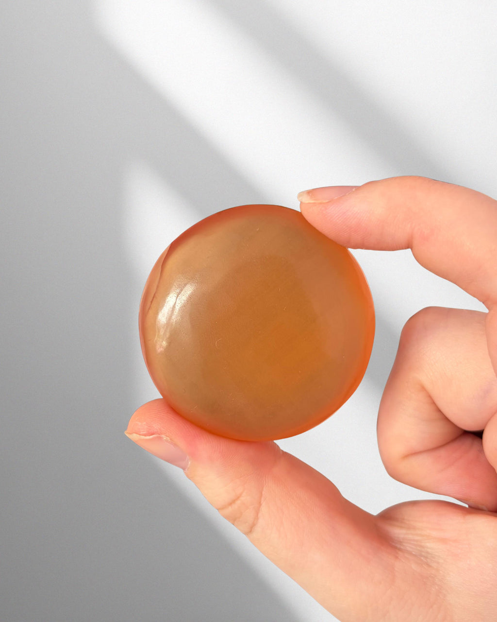 Honey Calcite Button Palmstone
