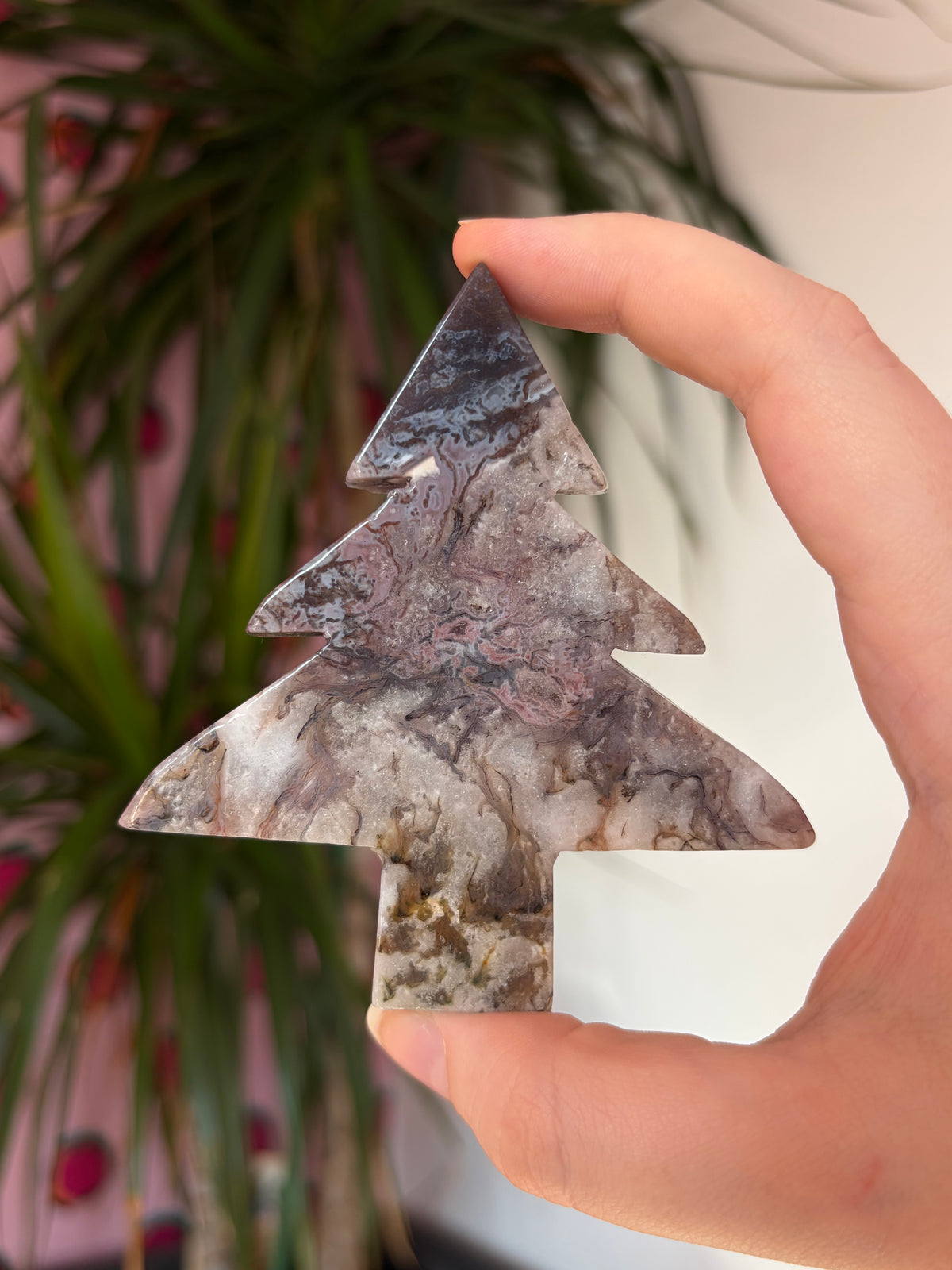 Moss agate pine trees