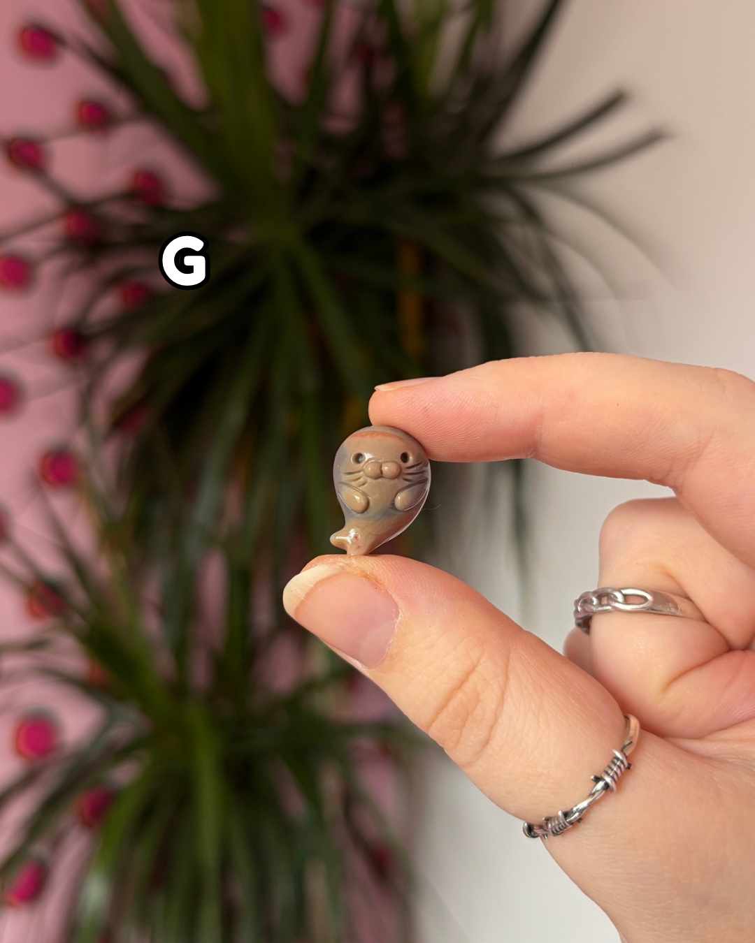 Tiny Alashan Agate Seals