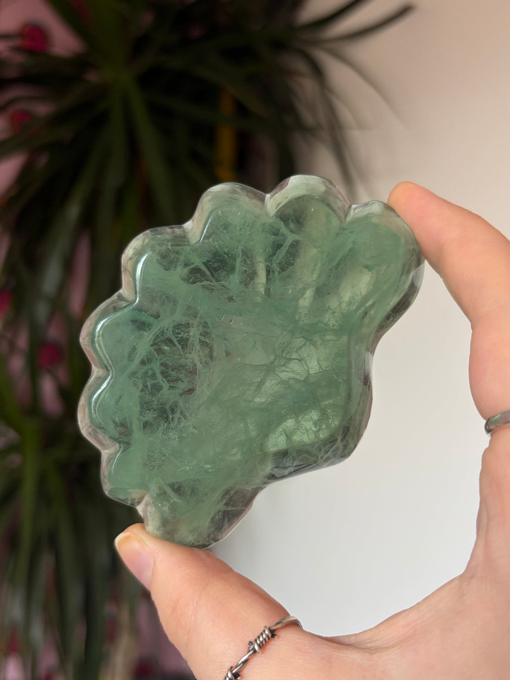 Fluorite Sea Shell Bowl/Trinket Dish