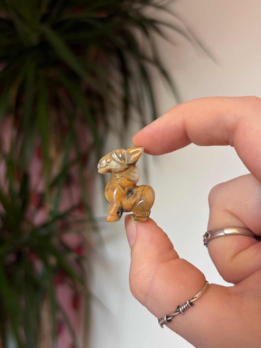 Mini Crazy Lace Agate Donkeys
