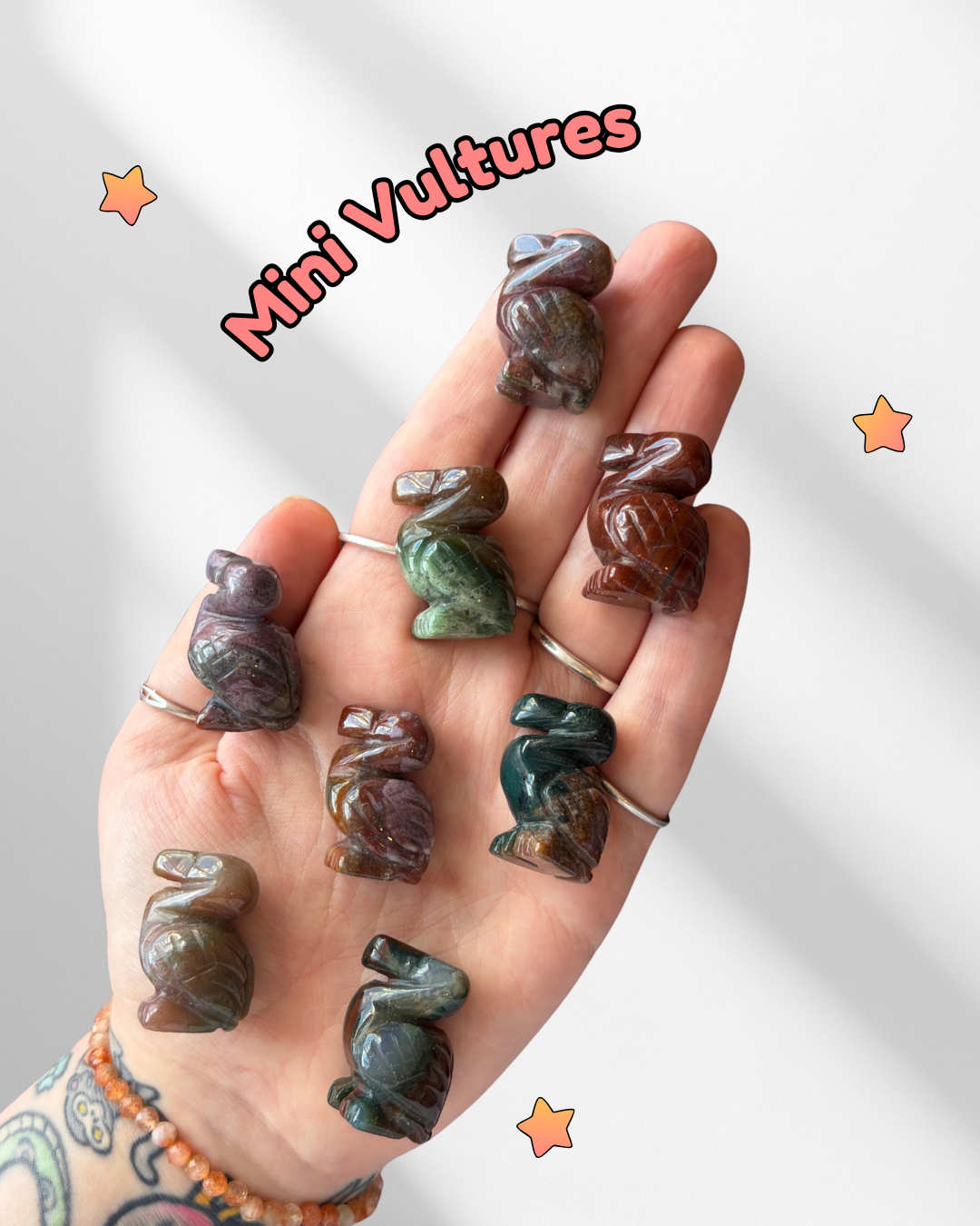Mini Sea Jasper Vultures
