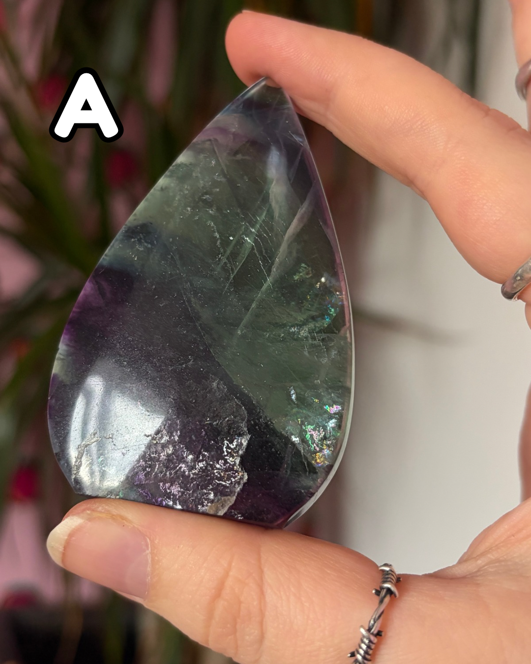Rainbow Fluorite Arrowheads
