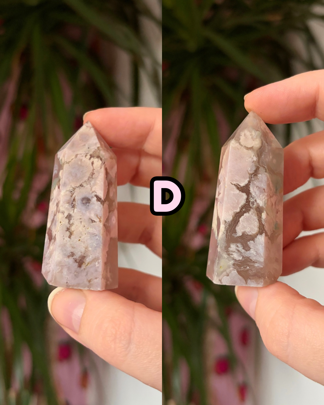 Mini Colourful Flower Agate Towers