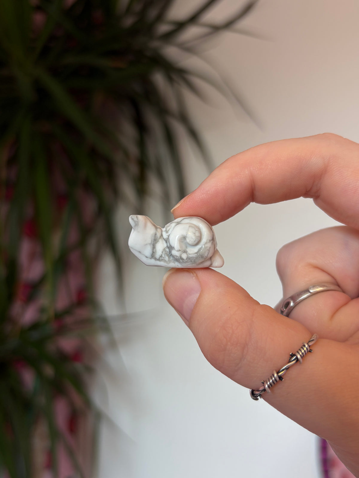 Mini Howlite Snails