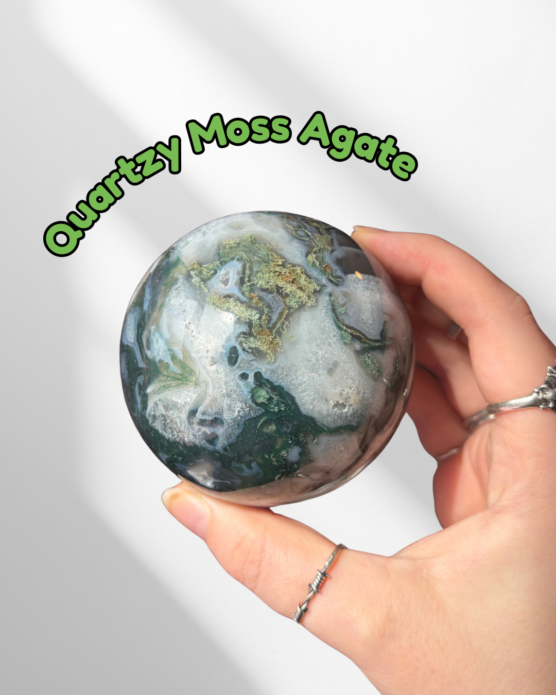 Large Moss Agate Sphere