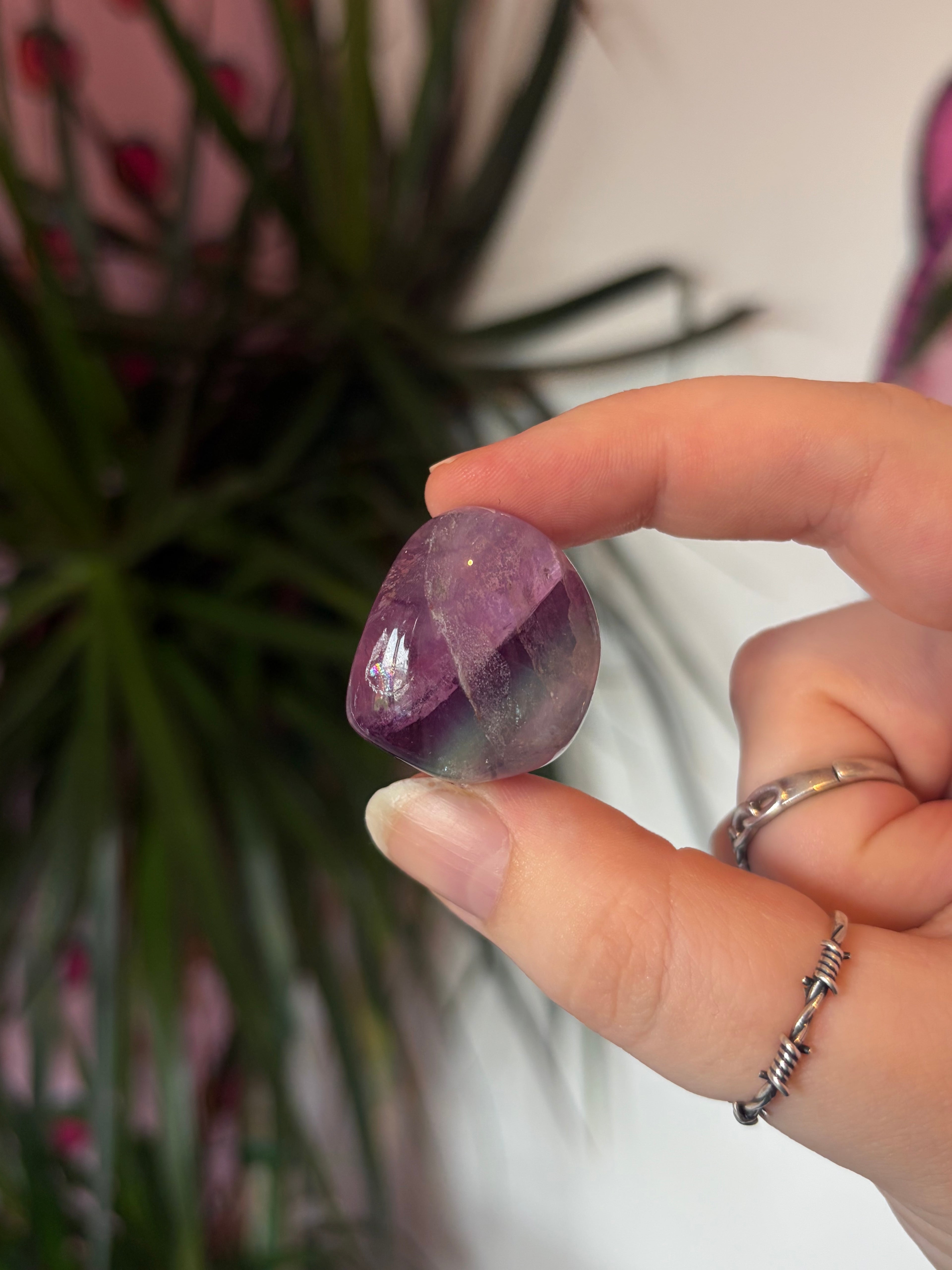 Rainbow Fluorite Tumblestone