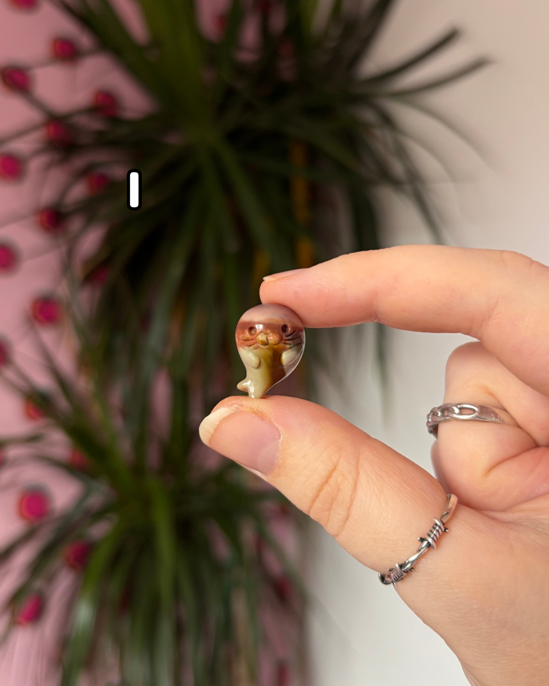 Tiny Alashan Agate Seals