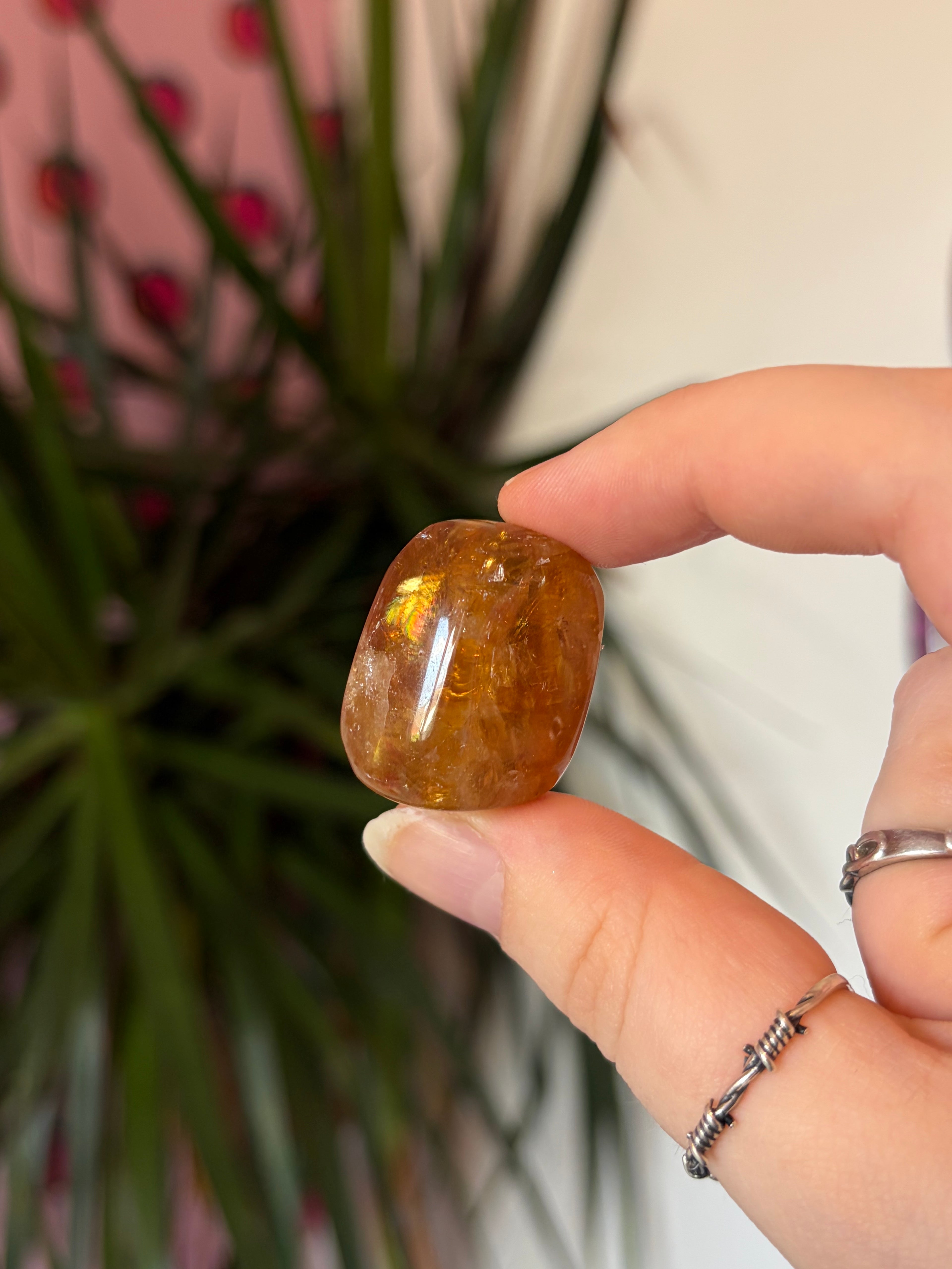 Honey Calcite Tumblestone