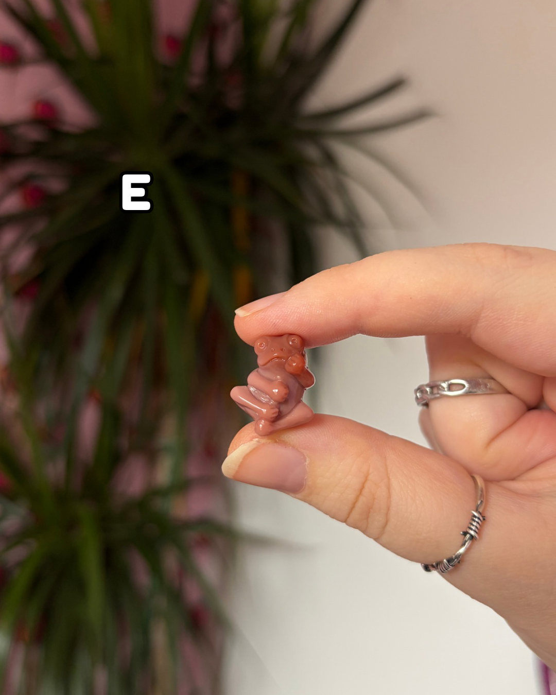Tiny Alashan Agate Frogs