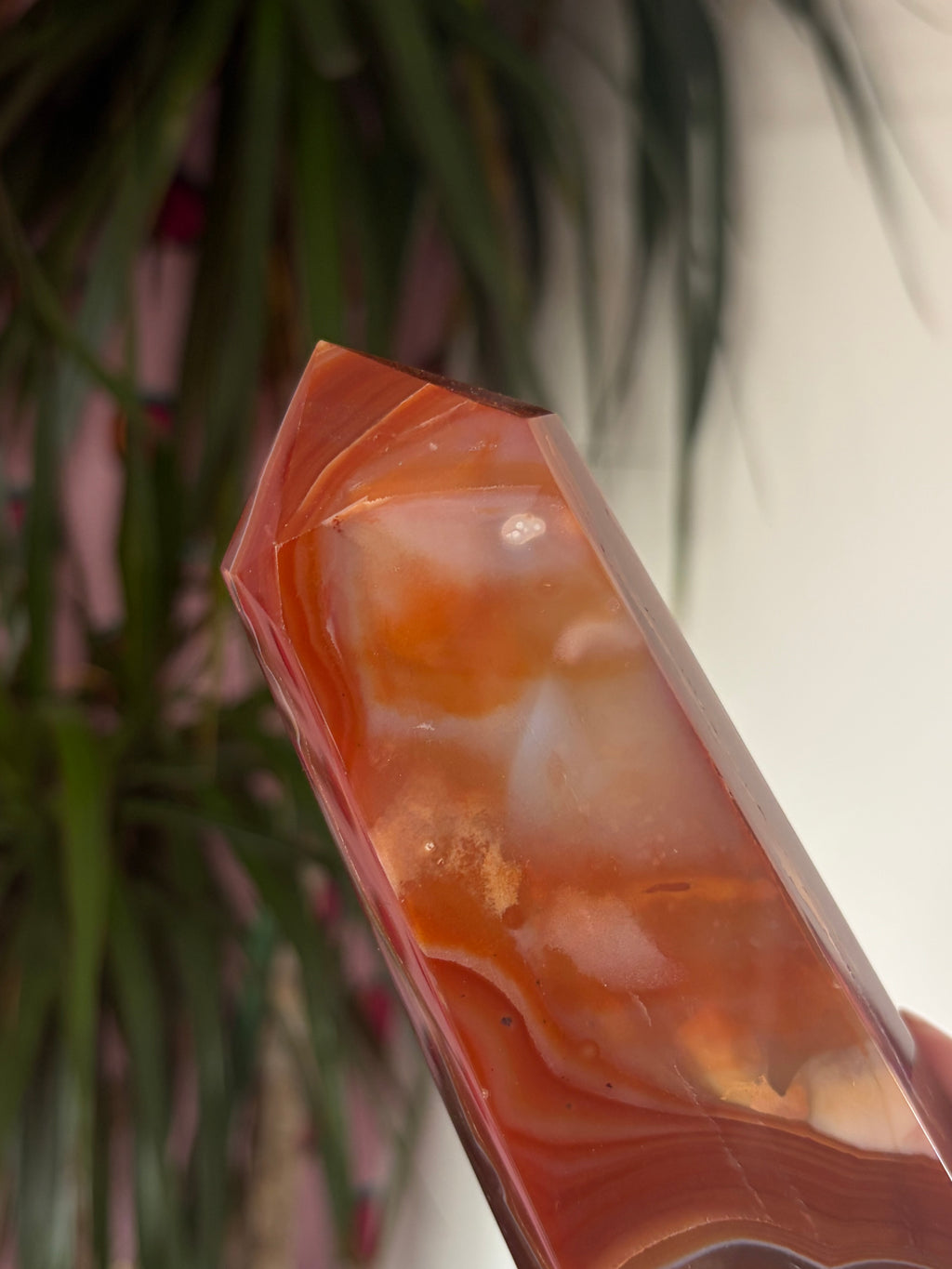Carnelian Tower with Quartz back