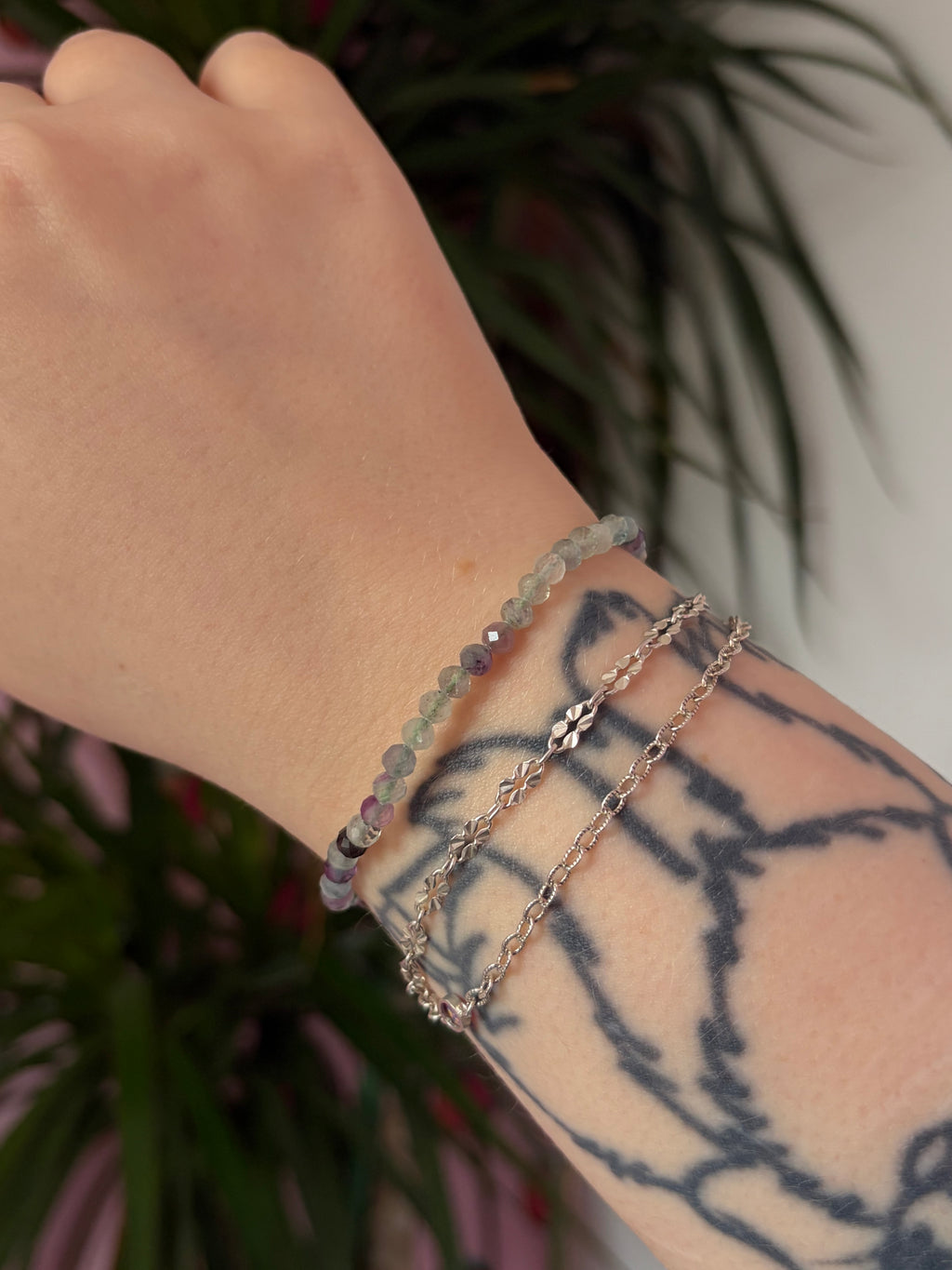 Fluorite Faceted Bracelet