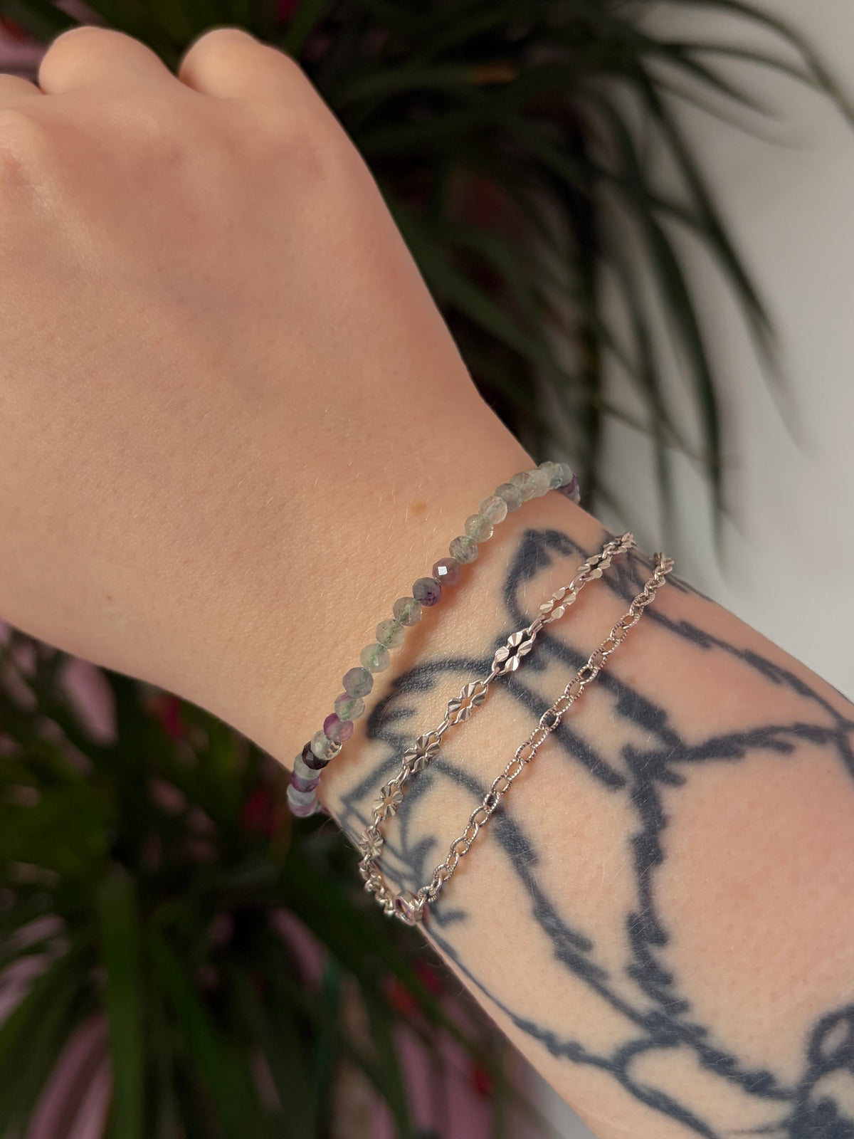 Fluorite Faceted Bracelet