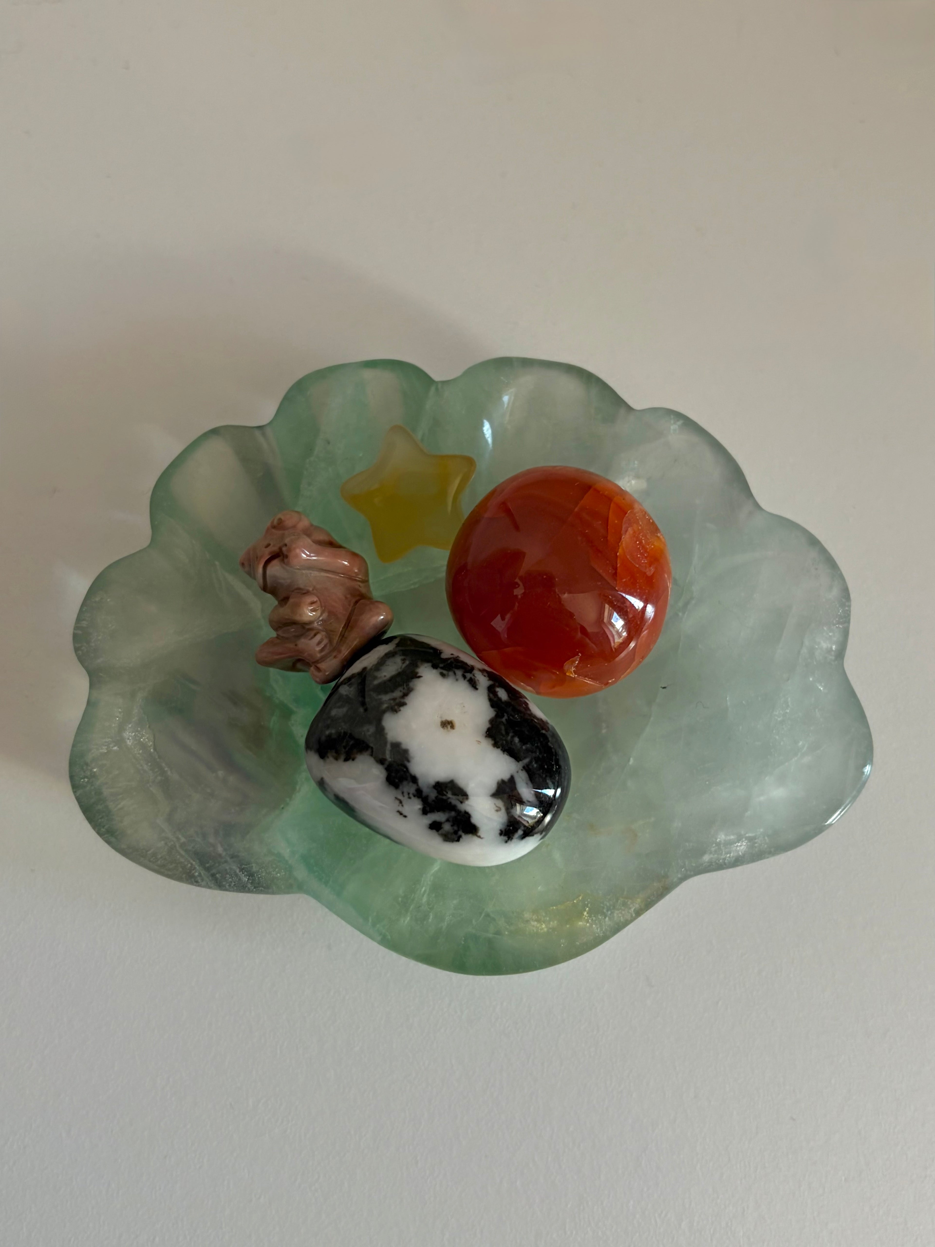 Fluorite Sea Shell Bowl/Trinket Dish