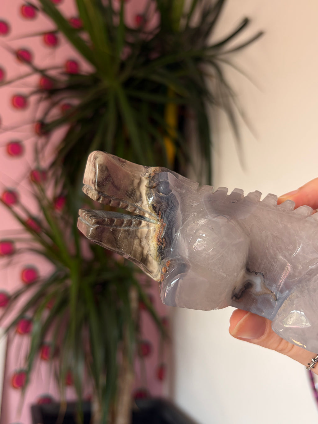 Volcano Agate Crocodile - UV reactive