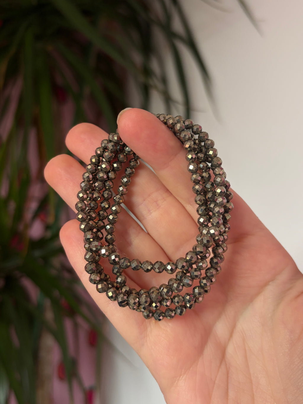 Pyrite Faceted Bracelet