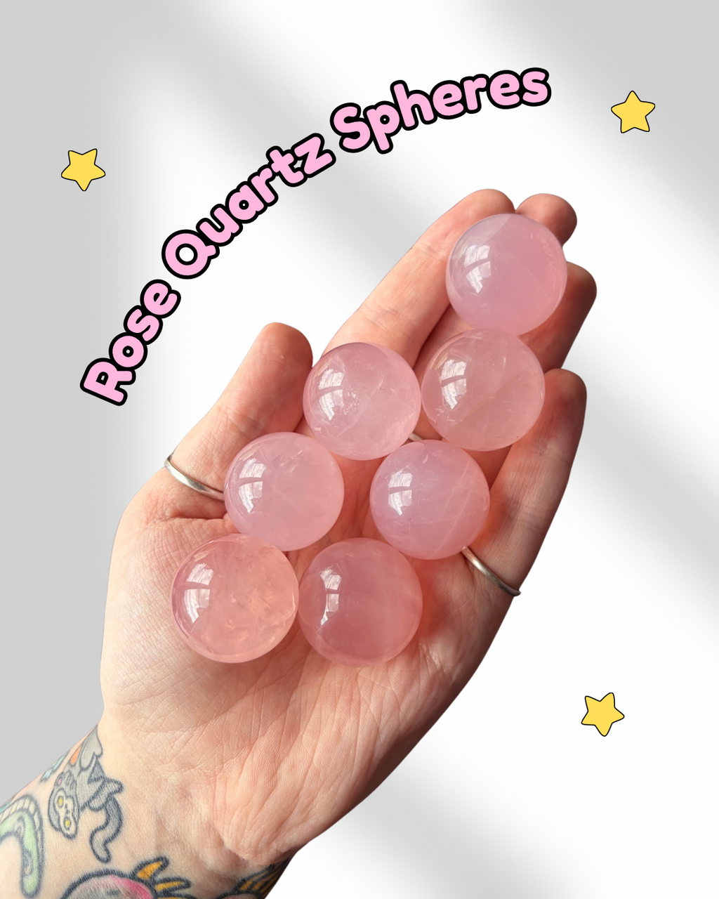 Mini Rose Quartz Spheres