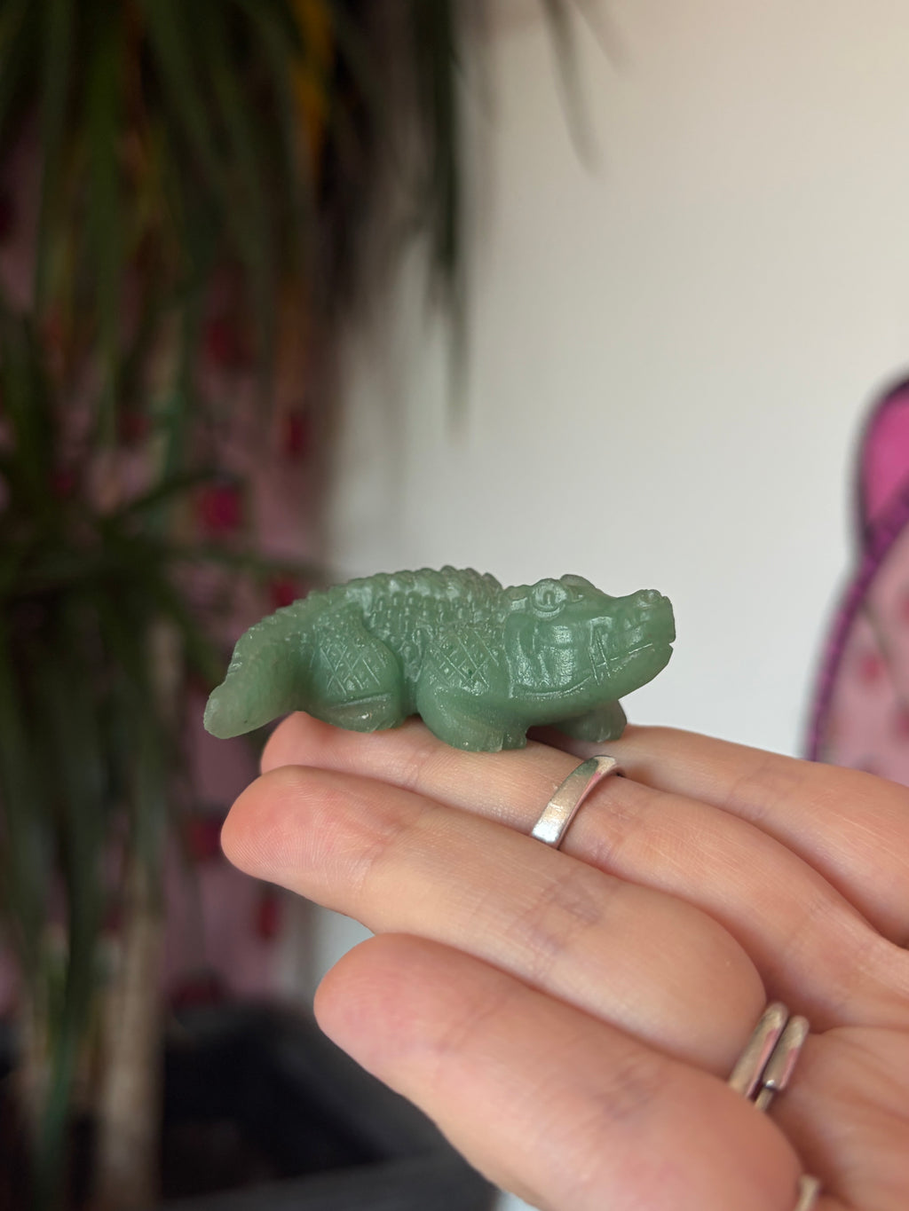 Green Aventurine Crocodile