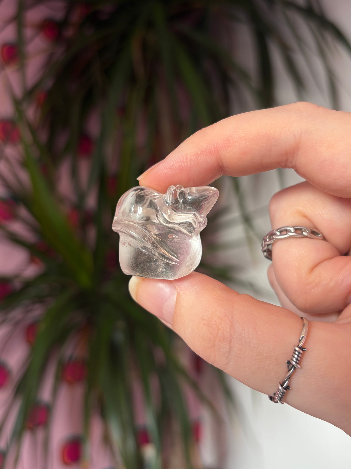 Mini Clear Quartz Mouse / Rat