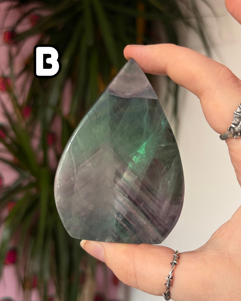 Rainbow Fluorite Arrowheads