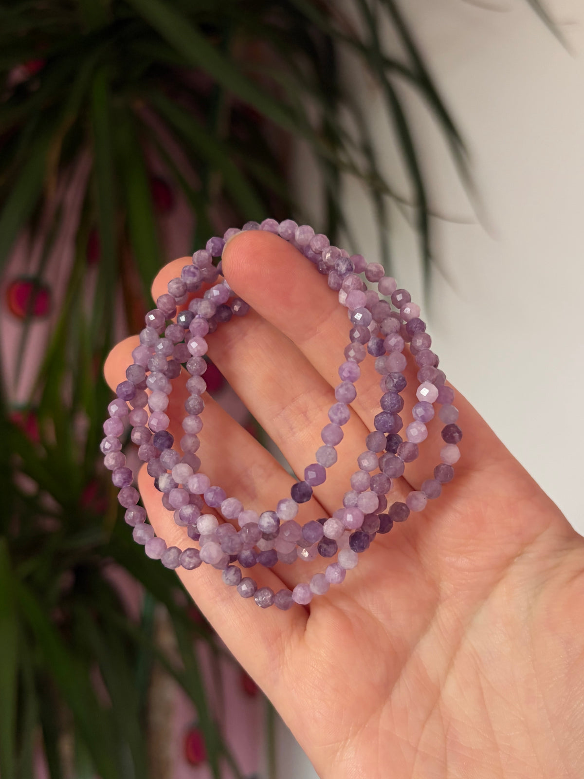Lepidolite Faceted Bracelet