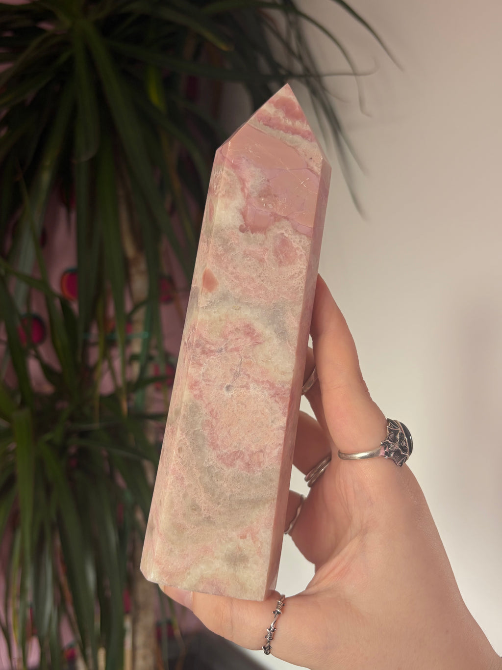 Pink Steatite Tower (Please read description)