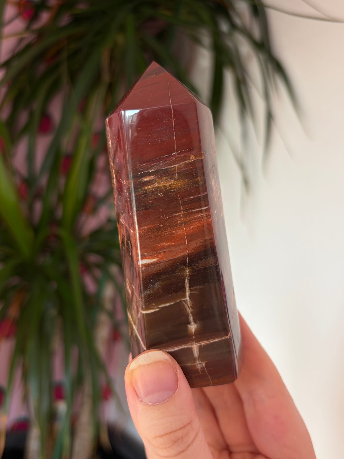 Chunky fossil wood tower