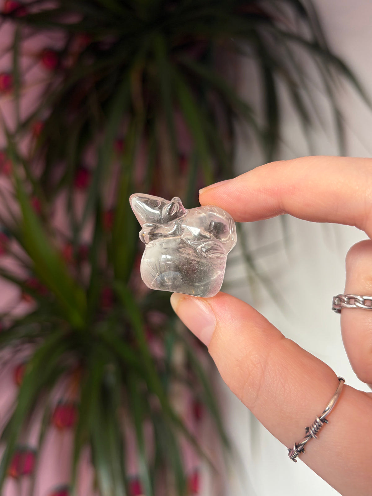 Mini Clear Quartz Mouse / Rat
