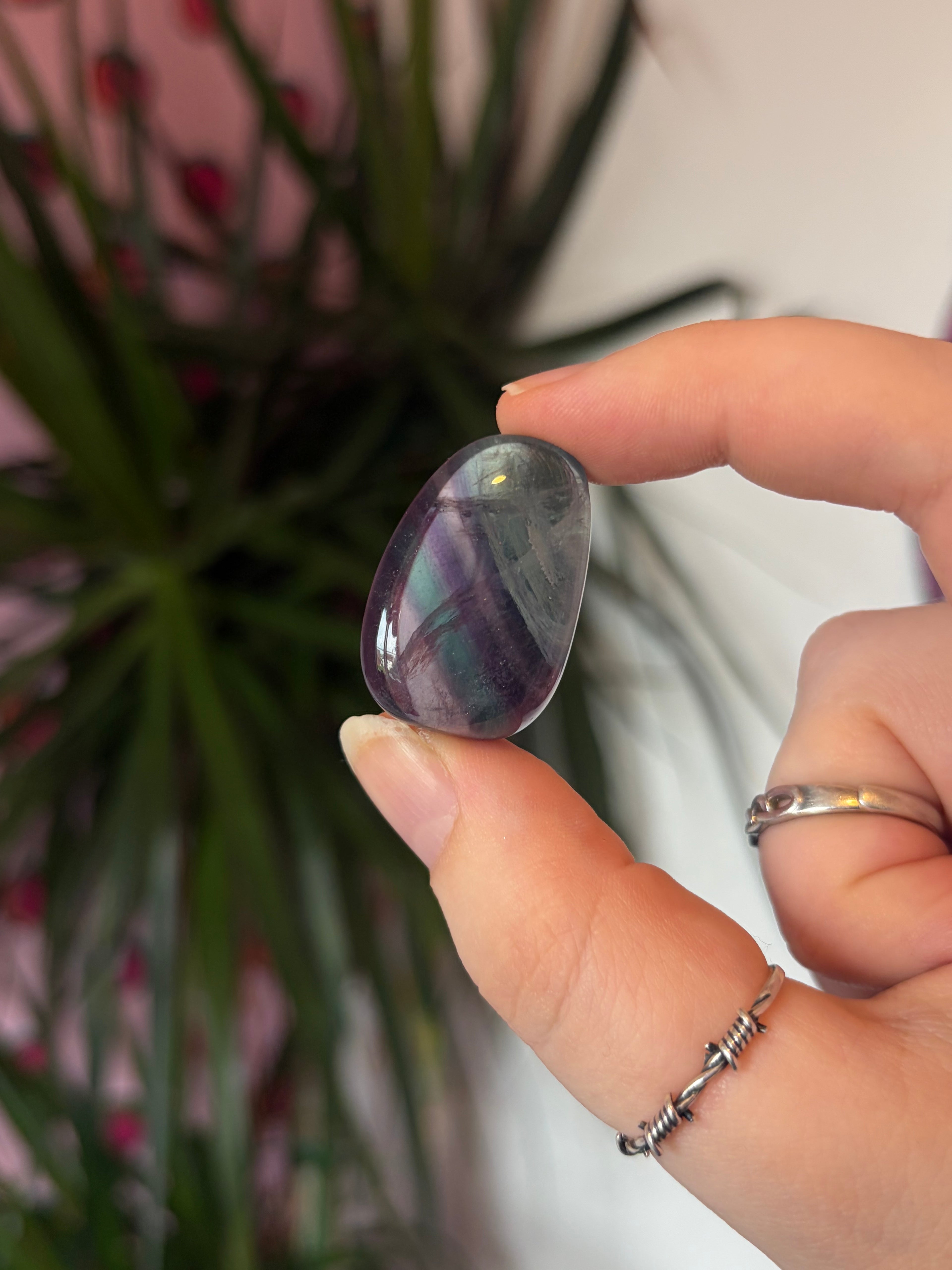 Rainbow Fluorite Tumblestone