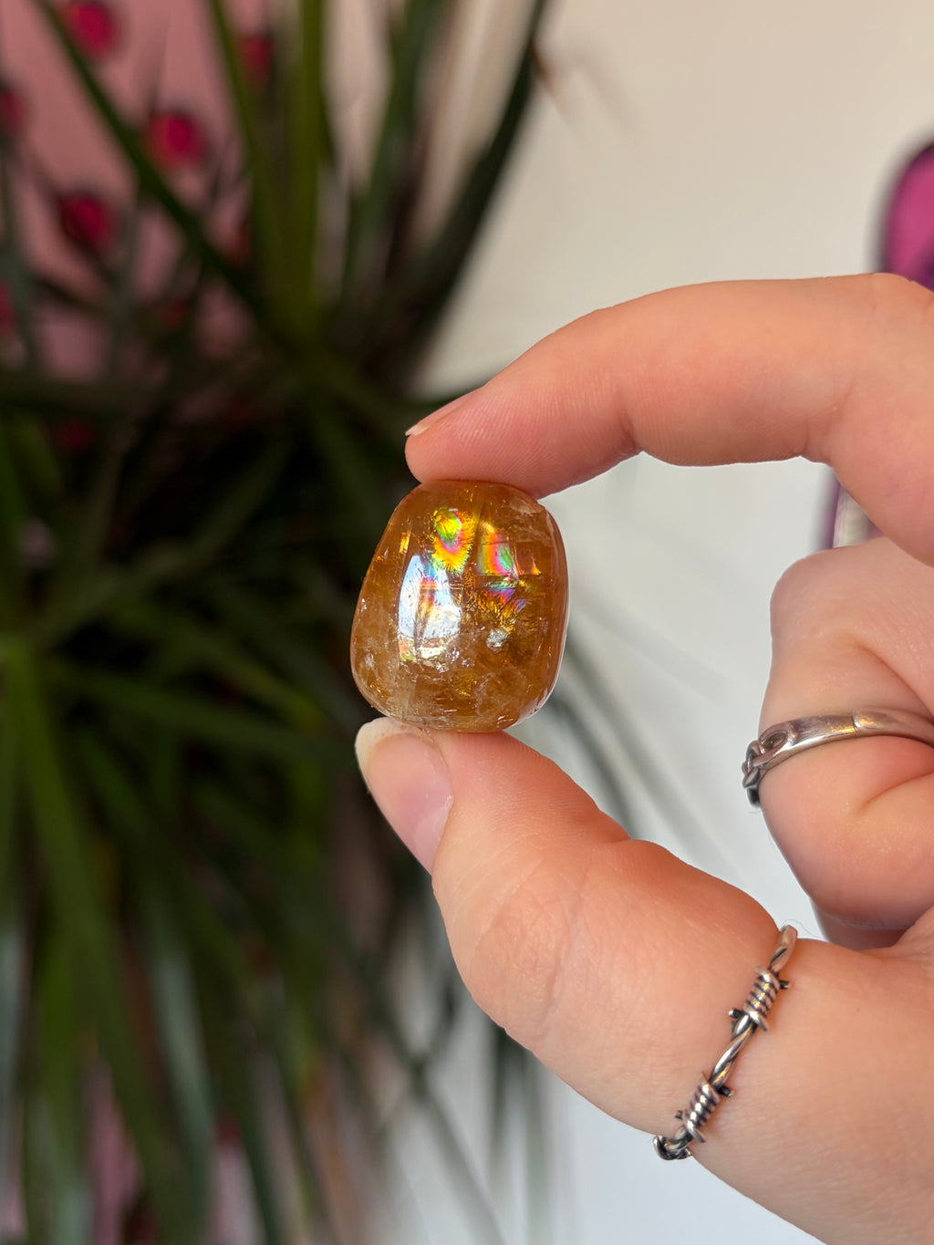 Honey Calcite Tumblestone