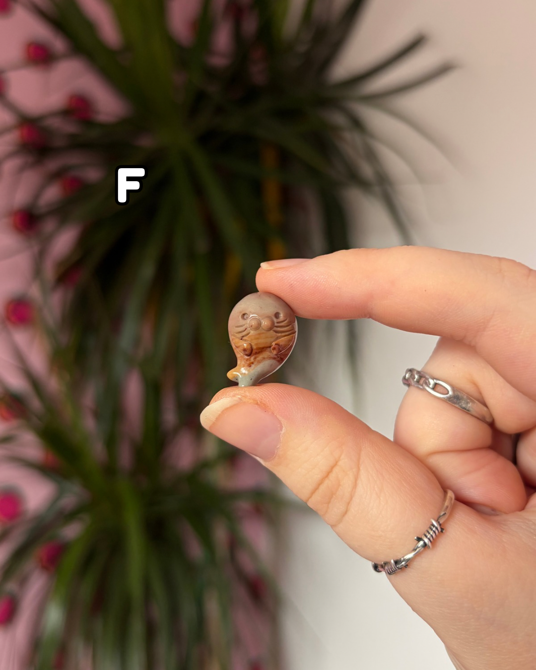 Tiny Alashan Agate Seals